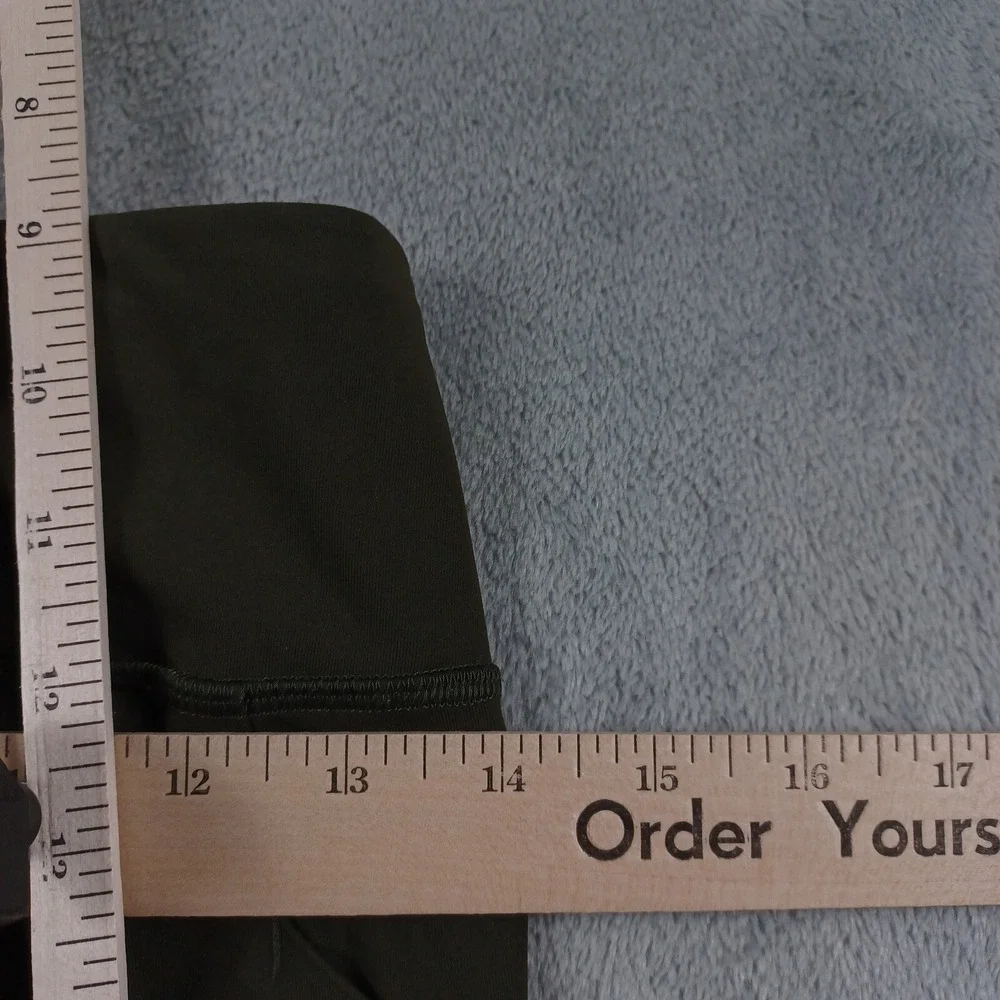 Lululemon Leggings Women 6 Green Pull On Pocket‎ Activewear Casual On Pace Crop